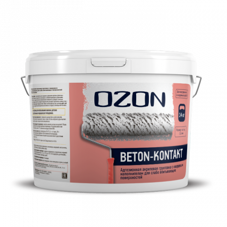 Грунтовка бетон контакт OZON Beton-kontakt ВД-АК-038-7,5   обычная